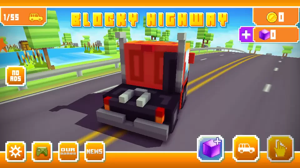 Blocky Highway: Traffic Racing