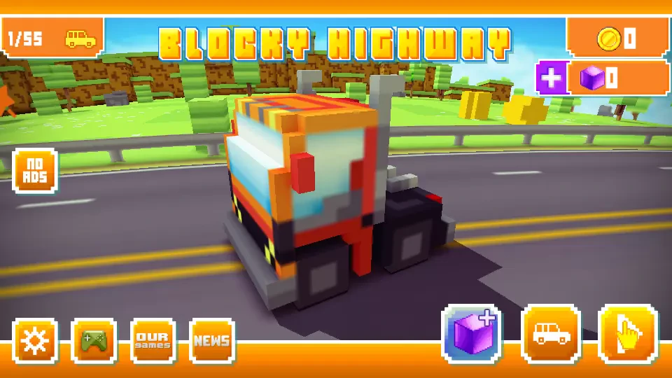 Blocky Highway: Traffic Racing