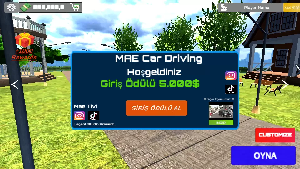 Mae Car Driving (Araba Oyunu )