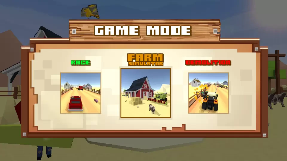 Blocky Farm Racing & Simulator