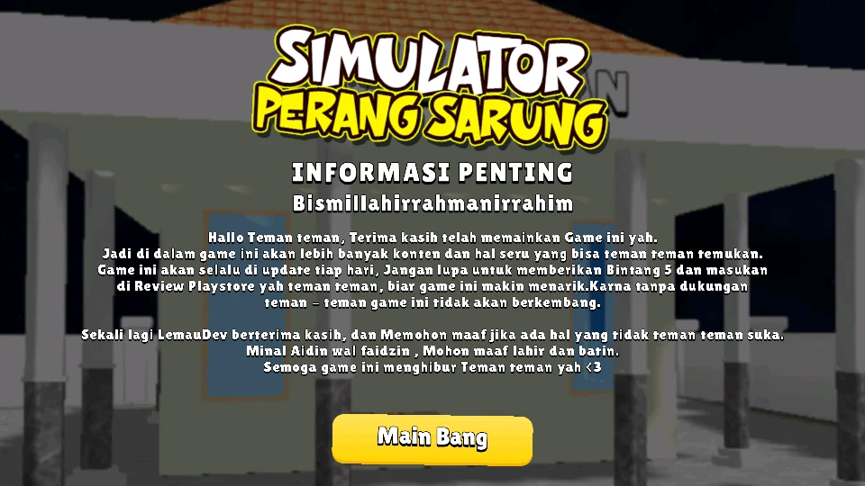 Simulator Perang Sarung 3D