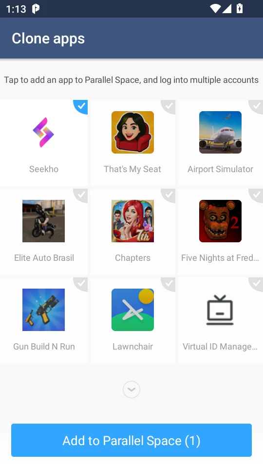 Parallel Space - app cloning