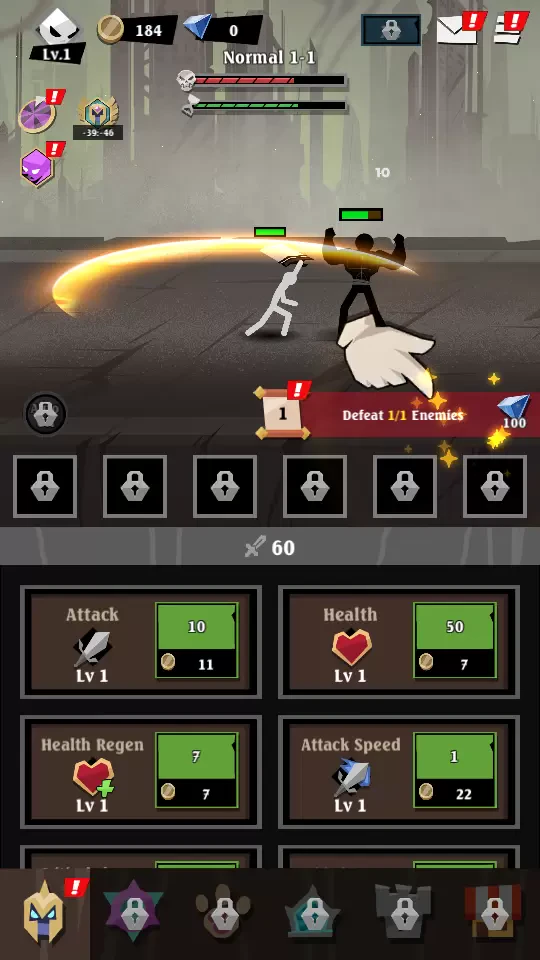 Epic Stickman: Idle RPG War