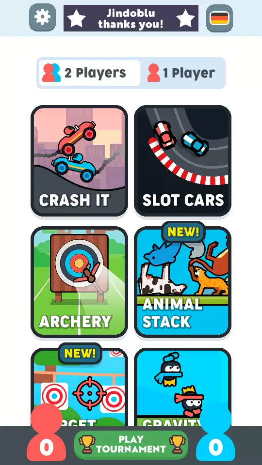 2 Player games : the Challenge