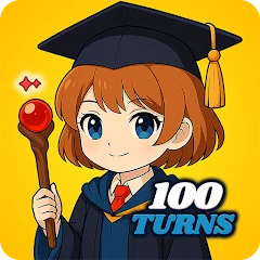 100 Turns to Graduate RPG Mod Apk [God Mode][High Damage]