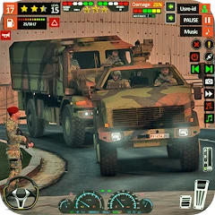 US Army Cargo Truck Games 3d