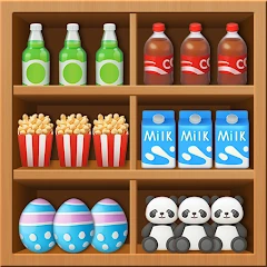 Snack Sort: Goods Match Game Mod Apk 0.0.6 [المال غير محدود]