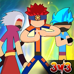 Stick Ninja - 3v3 Battle