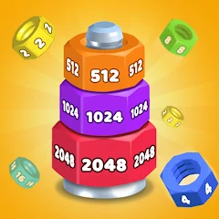 Nuts Bolts 2048: Screw Merge