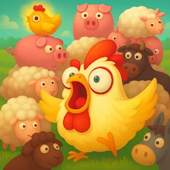 Farm Crazy: Chicken Jam Puzzle