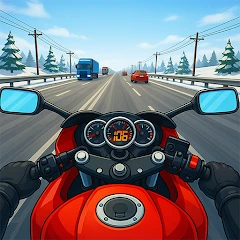 Moto Driving Race: Traffic Go Mod Apk 1.5 [Hilangkan iklan][Pembelian gratis][Uang yang tidak terbatas]