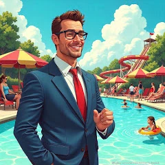 Waterpark Owner Simulator Mod Apk 1.9 [Remover propagandas][Compra grátis][Dinheiro Ilimitado]