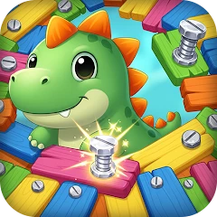 Dinosaur Rescue: Screw Puzzle