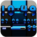 DIgi Clock Black Blue widget Mod Apk [Paid for free][Free purchase]