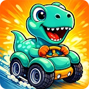 Dino racing Car games for kids Mod Apk [Unlocked]