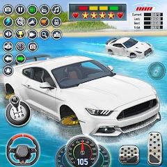 ألعاب سباقات السيارات المائية Mod Apk 2.0.7 [ازالة الاعلانات][Mod speed]