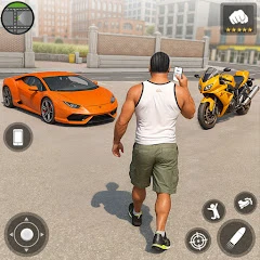 Rope City Gangster Open World Mod Apk [إزالة الإعلانات][سرعة Mod]