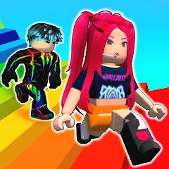 Rainbow Race: Obby Dash Mod Apk [Unlimited money]