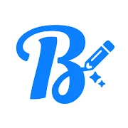 Blue Words, Stylish Fonts text