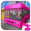 Pink Lady Snow Bus City Driver