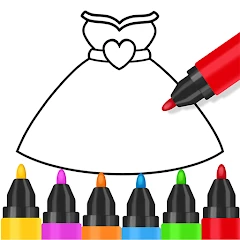 Coloring and Drawing For Girls Mod Apk [Remove ads][Mod speed]