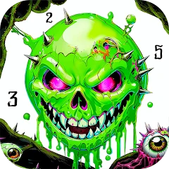 Crazy Color: Color by Number