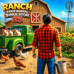 Ranch Farm Animal Simulator 25 Mod Apk [شراء مجاني][تسوق مجاني]