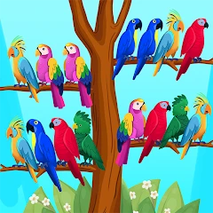 فرز الطيور غير متصل اللغز Mod Apk 1.9.3 [ازالة الاعلانات][Mod speed]