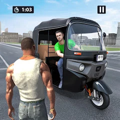Modern Rickshaw Driving Games Mod Apk [Remove ads][Unlimited money]
