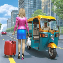 Real Rickshaw Simulator Games Mod Apk [Remove ads][Mod speed]