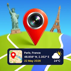 GPS Map Camera Location Mod Apk [Unlocked][Pro][No Ads][Optimized]
