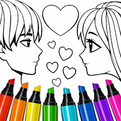 Valentines love coloring book Mod Apk [Remove ads][Mod speed]