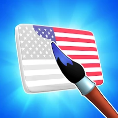 Paint the Flag Mod Apk [Remove ads][Mod speed]