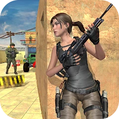 Fps Army girl Commando Mission Mod Apk 1.4 [المال غير محدود]