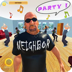 Успокой Соседа Mod Apk 1.3 [ازالة الاعلانات][Mod speed]
