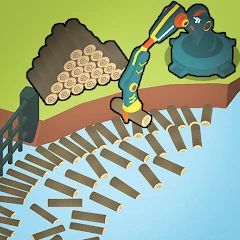 Aquatic Logging Factory Mod Apk [Remove ads][Unlimited money]