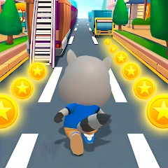 Raccoon Fun Run: Running Games Mod Apk [Remove ads][Mod speed]