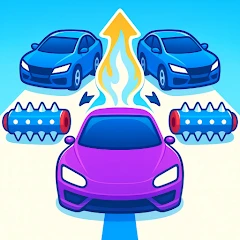 Merge Car Run - Evolution Race Mod Apk [Remove ads][Mod speed]
