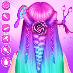 Braided Hair Salon MakeUp Game Mod Apk 16.0 [Free purchase]