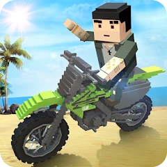 Blocky Motorbike Summer Breeze Mod apk