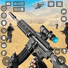 Jogo de guerra FPS Mod Apk 