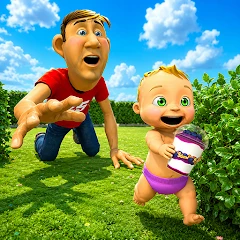 Rainbow Prank: Hide Daddy Mod Apk [Unlimited money]