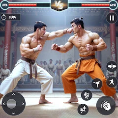 Kung Fu Game - Fighting Games Mod Apk [Mod Menu][Weak enemy]