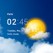 Transparent clock and weather Mod Apk [Premium]