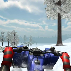 4X4 الطرق الوعرة الشتاء ATV Mod Apk 1.0.0 [ازالة الاعلانات][Mod speed]