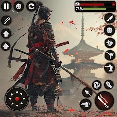 Sword Fighting - Samurai Games Mod Apk [God Mode][Weak enemy]