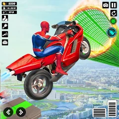 Superhero Bike Stunts 3D Race Mod apk