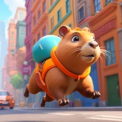 Capybara Runner 3D Mod Apk [Remove ads][Mod speed]