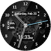 Black Glass HD Watch Face Мод apk