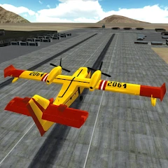 Airplane Firefighter Sim Mod Apk 1.03 [ازالة الاعلانات][Mod speed]